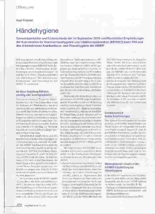 Vorschauseite 1: Händehygiene
