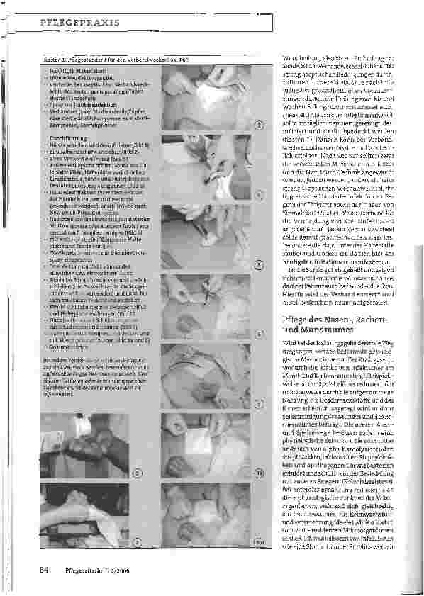 Vorschauseite 2: Hygiene in der Pflege - Teil 8:Enterale Ernährung und Stomaversorgung erfordern fachliche Sorgfalt
