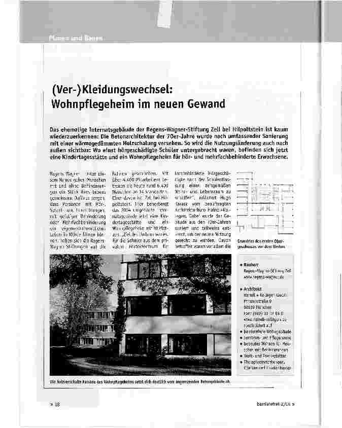Vorschauseite 1: (Ver-) Kleidungswechsel: Wohn pflege heim im neuen Gewand