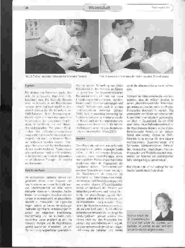 Vorschauseite 4: Pilotstudie: Manuelle Therapie versus Physiotherapie bei der CMD-Behandlung