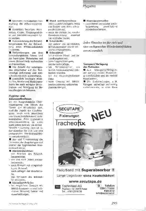 Vorschauseite 2: MRSA in der Notaufnahme