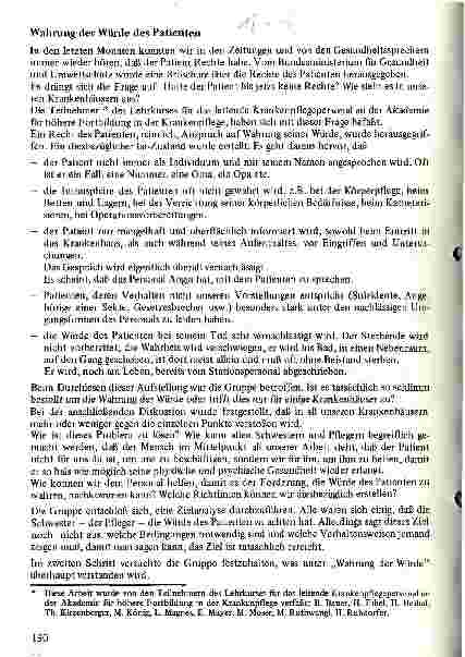 Vorschauseite 1: Wahrung der Würde des Patienten