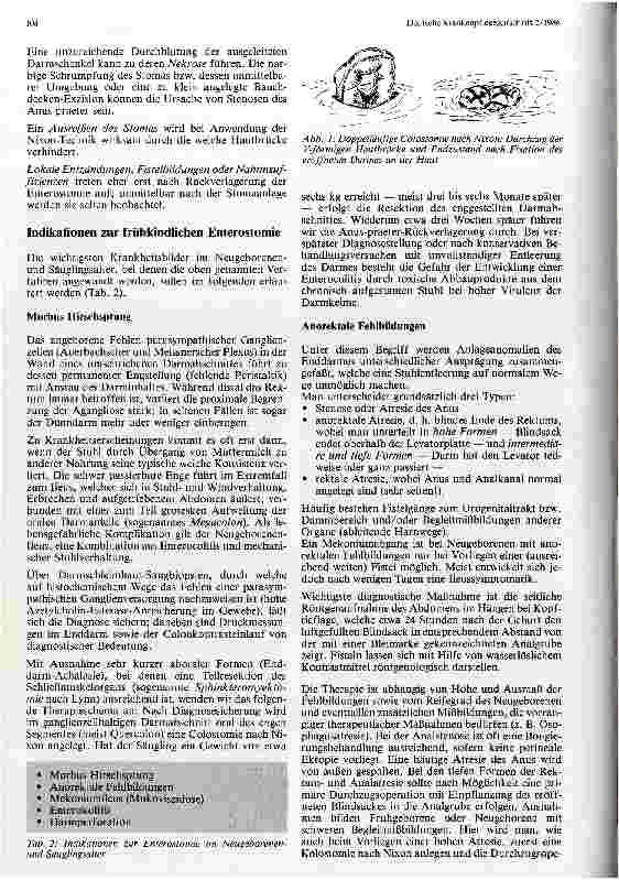 Vorschauseite 2: Enterostomata bei Angeborenen und frühkindlichen erworbenen Darmerkrankungen