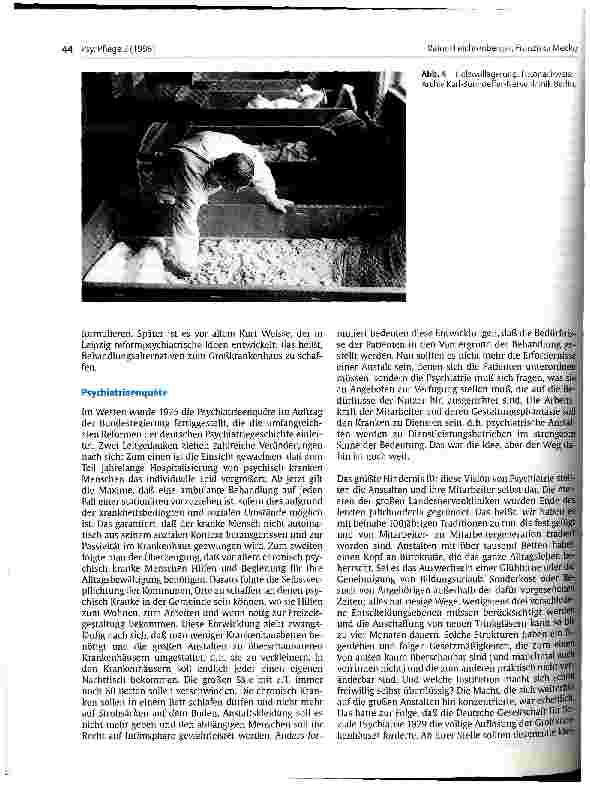 Vorschauseite 6: Wandlungen der Psychiatrie Von der Irrenanstalt zum Dienstleistungsprinzip