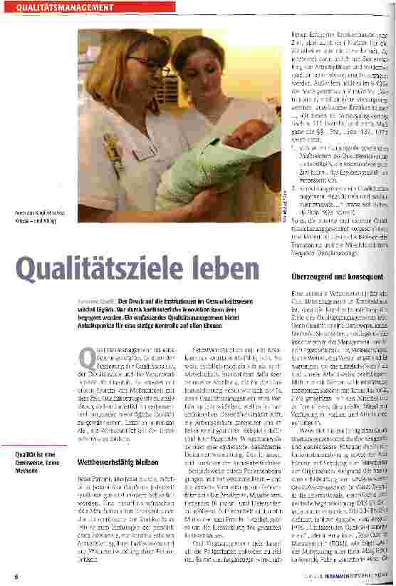 Vorschauseite 1: Qualitätsziele leben