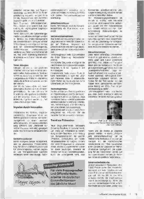 Vorschauseite 2: Mega-Trends verändern das Labor