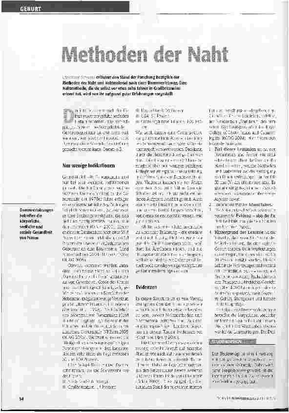 Vorschauseite 1: Methoden der Naht