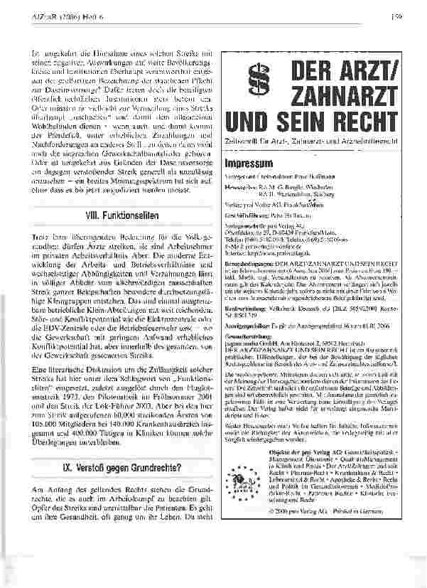 Vorschauseite 4: Ärztestreik 2006 - Impressionen