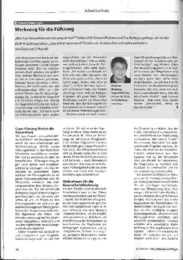 Vorschauseite 2: Gesundheitsschutz ist Chefsache