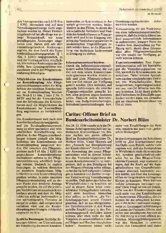 Vorschauseite 3: So sollen die Krankenhäuser in die Knie gezwungen werden GKV- Strategie 1987