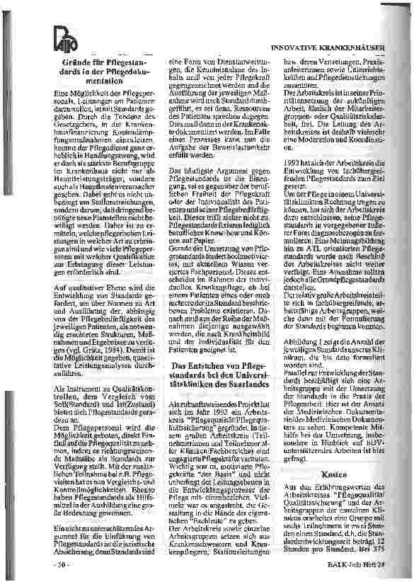 Vorschauseite 4: Pflegestandards: Bedeutung, Entwicklung und Implementierung in ein EDV-System an einem Großklinikum