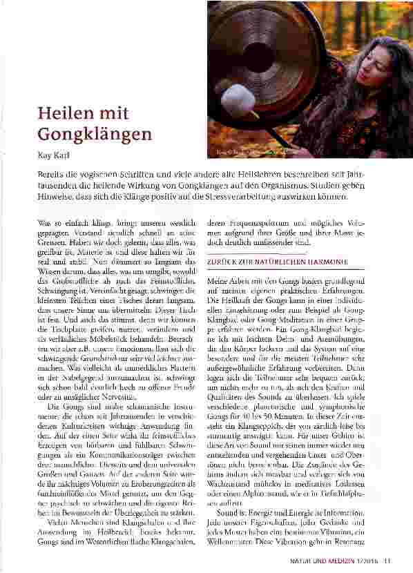 Vorschauseite 1: Heilen mit Gongklängen