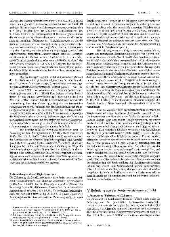 Vorschauseite 3: Das Gesetz zur Neuordnung des Rechts der Syndikusanwalte