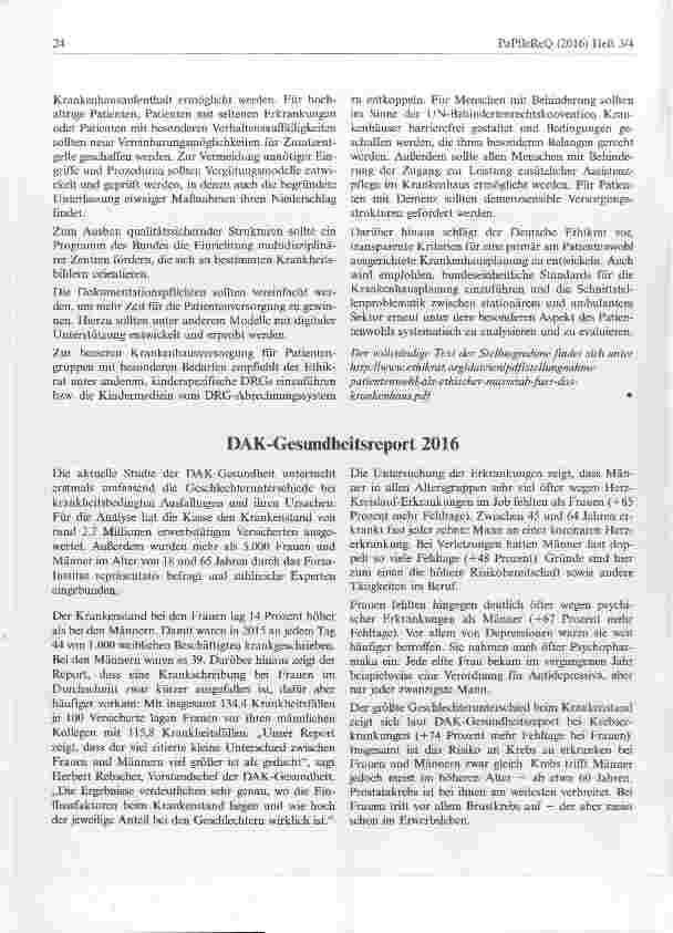 Vorschauseite 2: Deutscher Ethikrat legt Empfehlungen für eine am Patientenwohl orientierte Ausgestaltung der Krankenhausversorgung vor