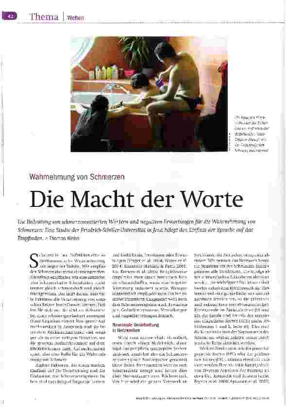 Vorschauseite 1: Die Macht der Worte