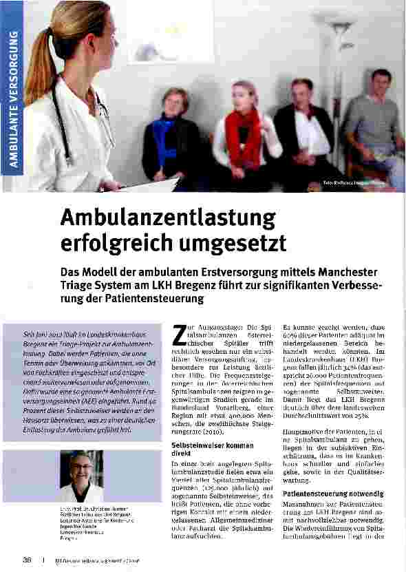 Vorschauseite 1: Ambulanzentlastung erfolgreich umgesetzt