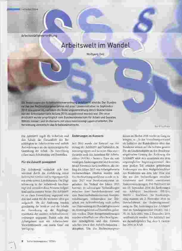 Vorschauseite 1: Arbeitswelt im Wandel