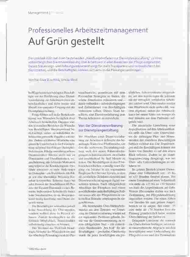 Vorschauseite 1: Professionelles Arbeitszeitmanagement Auf Grün gestellt