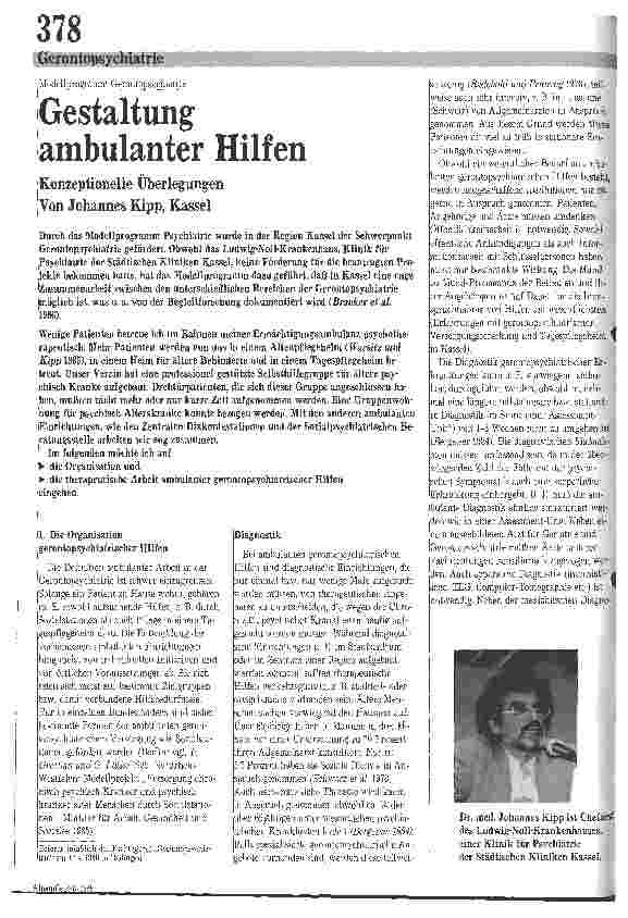 Vorschauseite 1: Gestaltung ambulanter Hilfen Konzeptionelle Überlegungen