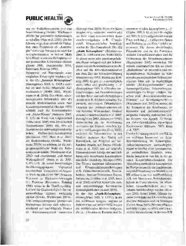 Vorschauseite 2: Risikokommunikation als Maßnahme zur Risikominimierung bei Umweltkatastrophen