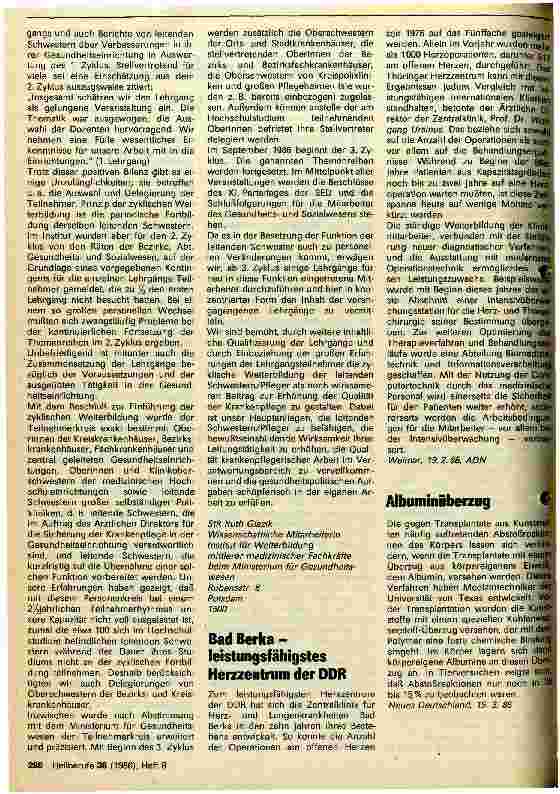Vorschauseite 2: Zur zyklischen Weiterbildung der leitenden Schwestern