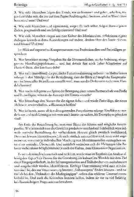Vorschauseite 6: Profis und freiwillig Engagierte - ein Kompetenzteam?