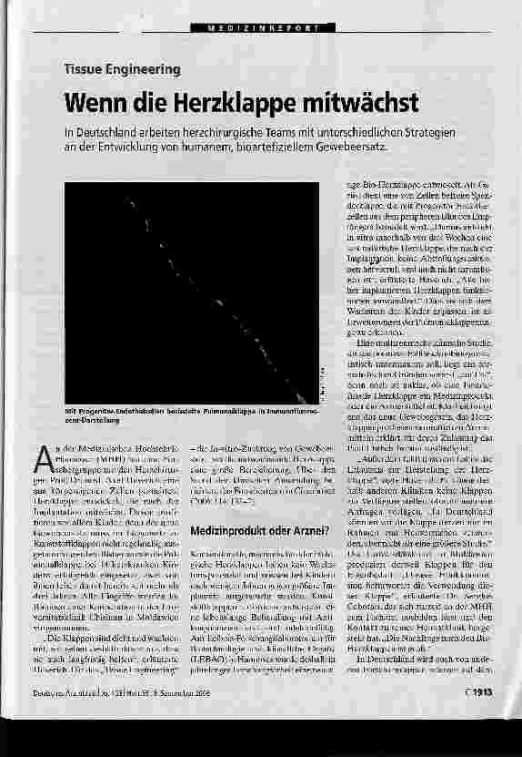 Vorschauseite 1: Wenn die Herzklappe mitwächst