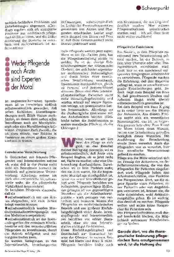 Vorschauseite 5: Spannungsfeld Arbeitsauftrag und medizinische Ethik Die Pflegeberufe in der invasiven operativen Krankenhausroutine