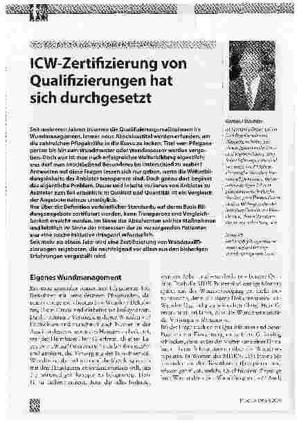 Vorschauseite 1: ICW-Zertifizierung von Qualifizierungen hat sich durchgesetzt