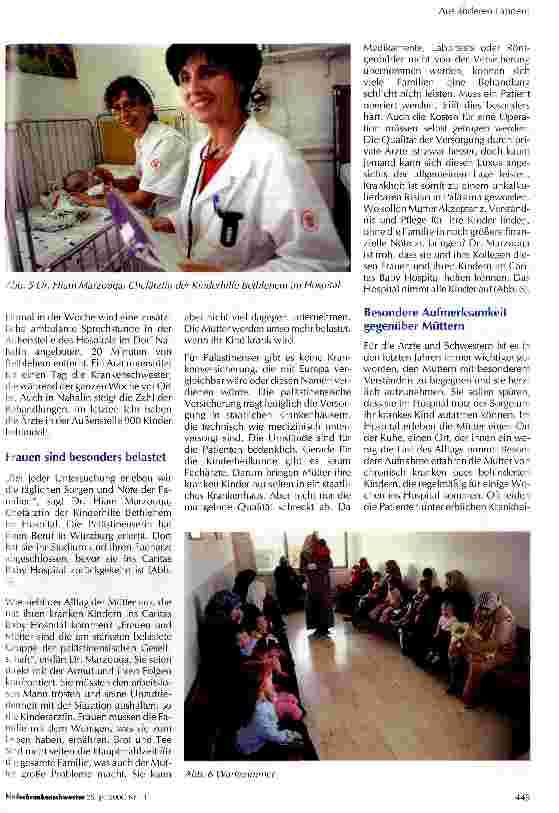 Vorschauseite 3: Auf dem Weg nach Bethlehem - Zu Besuch im einzigen Kinderkrankenhaus Palästinas