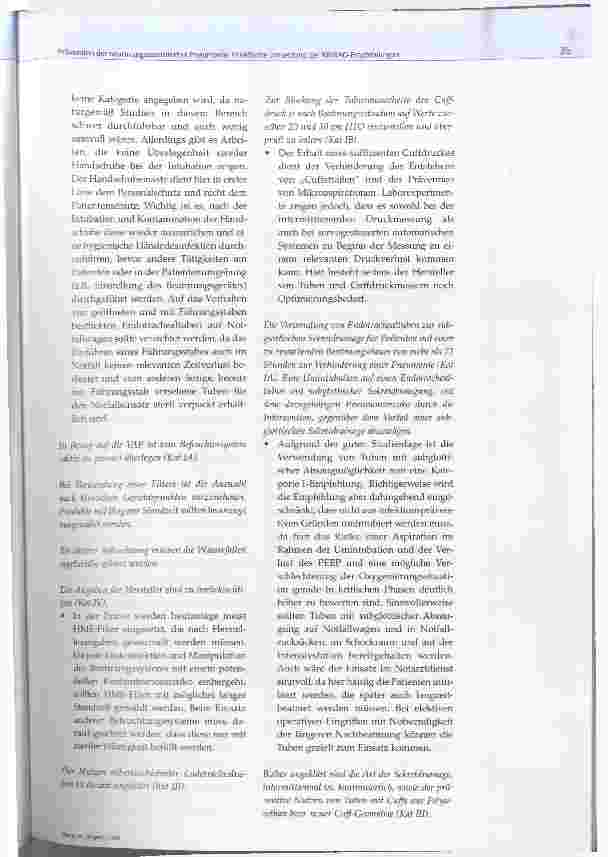 Vorschauseite 4: Prävention der beatmungsassoziierten Pneumonie: Praktische Umsetzung der KRINKO-Empfehlungen