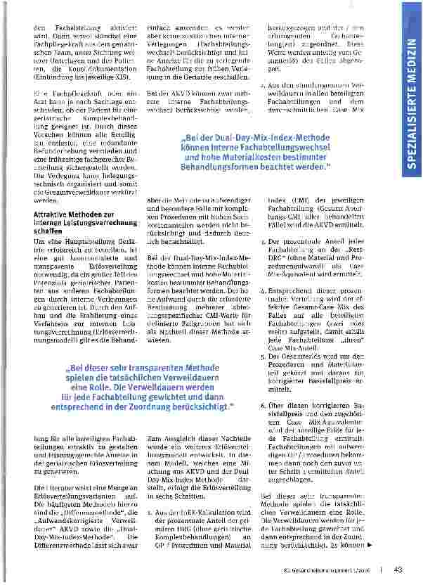 Vorschauseite 4: Altersmedizin bietet Chance zum Wachstum