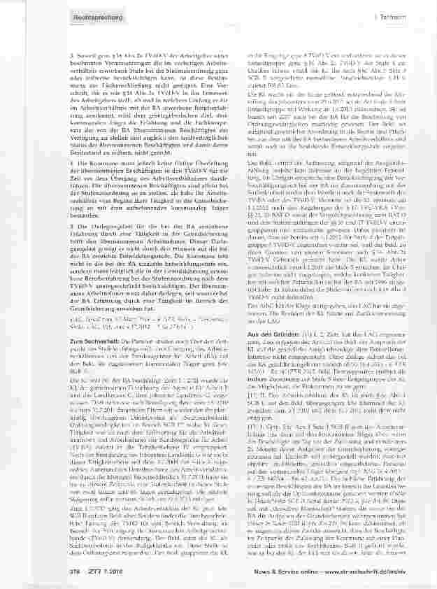 Vorschauseite 2: Übergang des Arbeitsverhältnisses von der Bundesagentur für Arbeit (BA) auf die Optionskommune