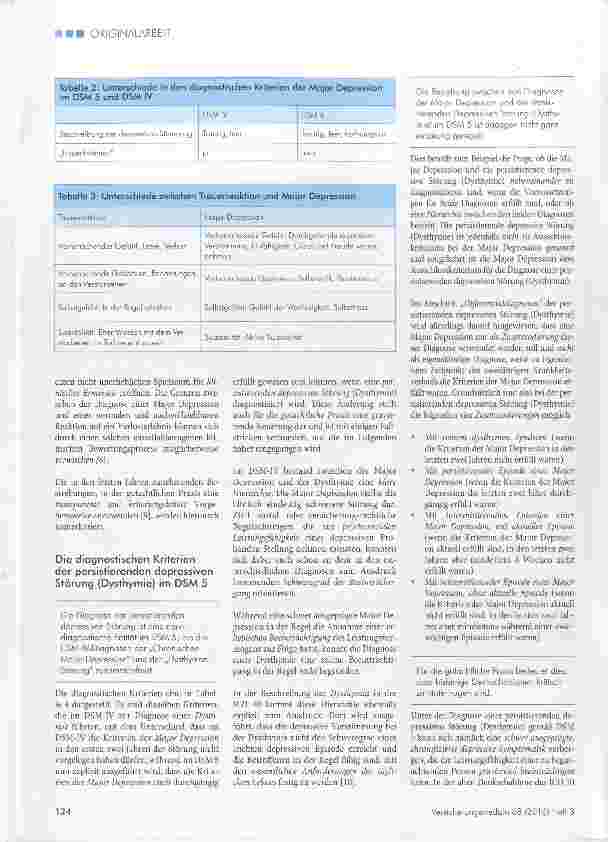 Vorschauseite 3: Die Klassifikation der depressiven Störungen im DSM 5 und ihre Bedeutung für die gutachtliche Praxis