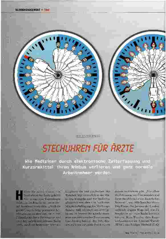 Vorschauseite 1: Stechuhren für Ärzte