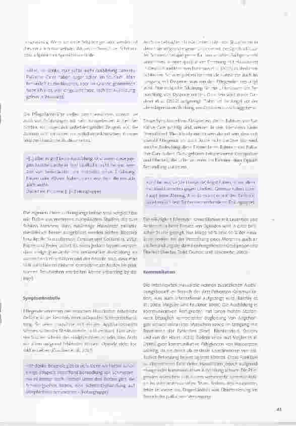 Vorschauseite 2: «Learning by doing»? ! Selbstund Fremdbeurteilung der Qualität palliativmedizinischer Kompetenz von Schweizer Hausärzten eine qualitative Erhebung