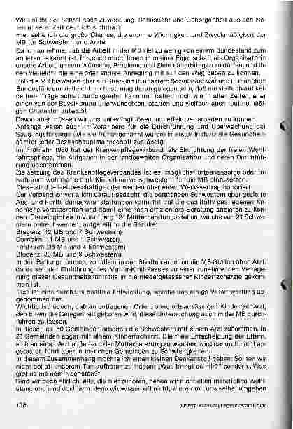 Vorschauseite 2: Modell Vorarlberg - Kinderschwester im primären Gesundheitsdienst
