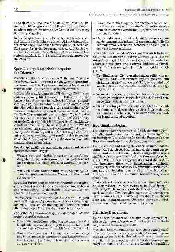 Vorschauseite 4: Einsatz von Zivildienstleistenden in der Krankenhausnachsorge