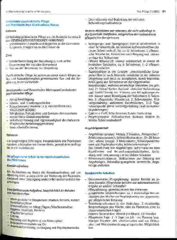 Vorschauseite 3: Ambulante psychiatrische Versorgung durch die Institutsambulanz des Krankenhauses Hanau-Konzeption