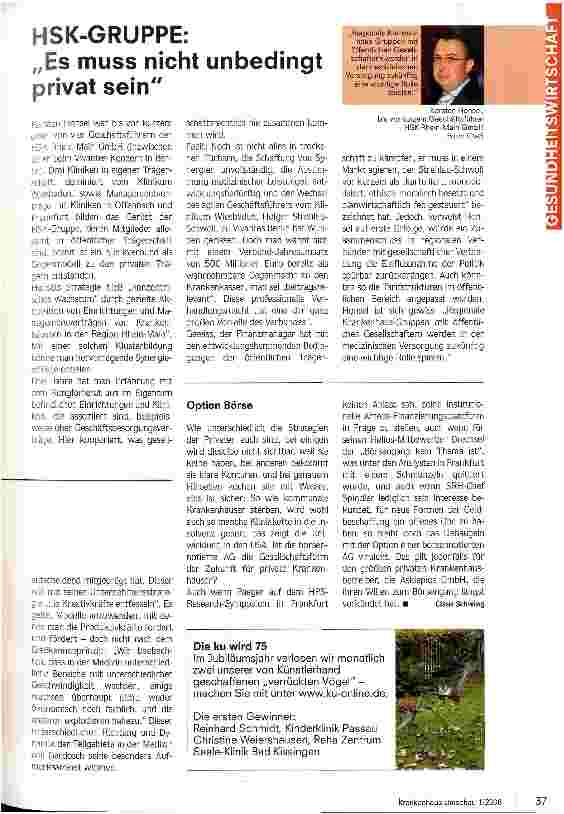 Vorschauseite 4: Privatisiert oder geschlossen?