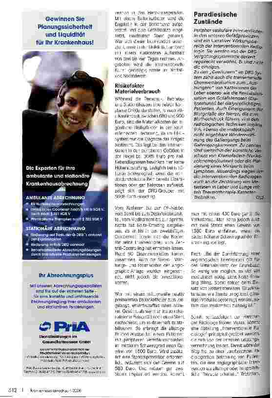 Vorschauseite 3: Mit DRG Top, mit EBM ein Flop