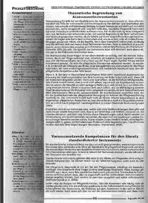 Vorschauseite 4: Pflegediagnostik, Assessmentund Klassifikationen: Funktionen und Grenzen