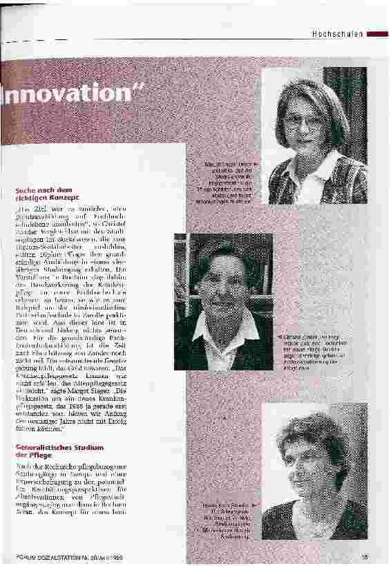 Vorschauseite 2: Pflege braucht vor allem Innovation