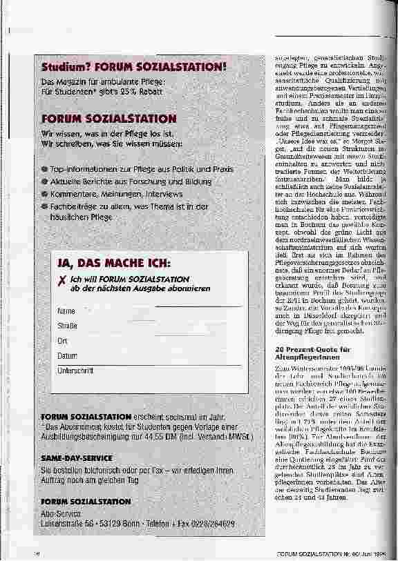 Vorschauseite 3: Pflege braucht vor allem Innovation
