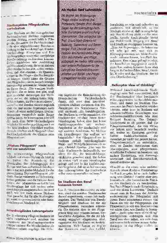 Vorschauseite 4: Pflege braucht vor allem Innovation