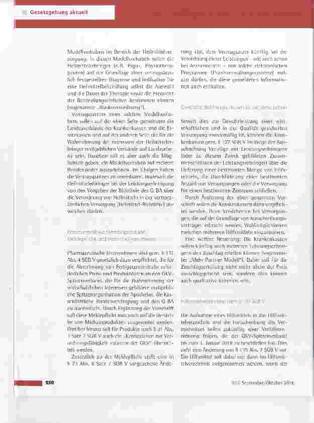 Vorschauseite 3: Entwurf eines Gesetzes zur Stärkung der Heilund Hilfsmittelversorgung