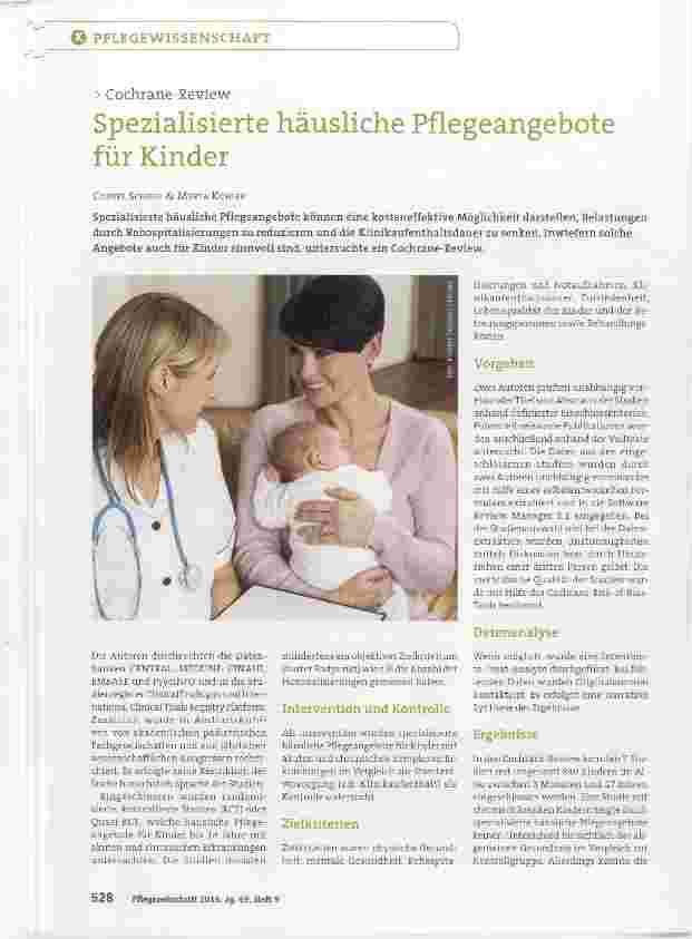 Vorschauseite 1: Spezialisierte häusliche Pflegeangebote für Kinder