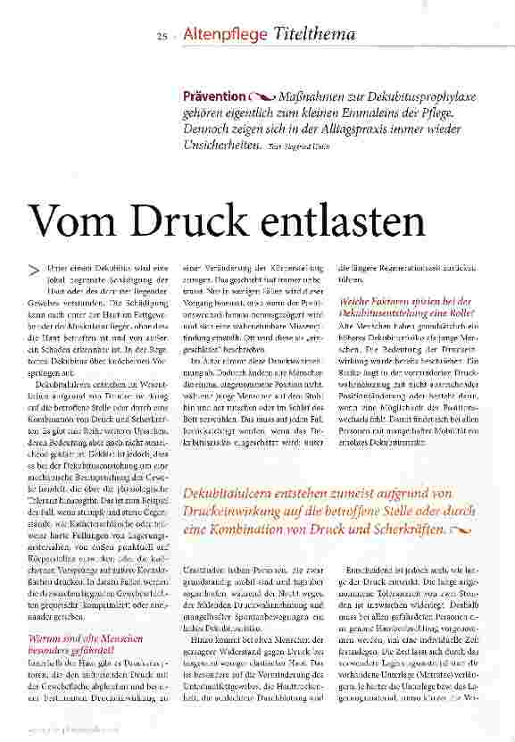 Vorschauseite 2: Vom Druck entlasten