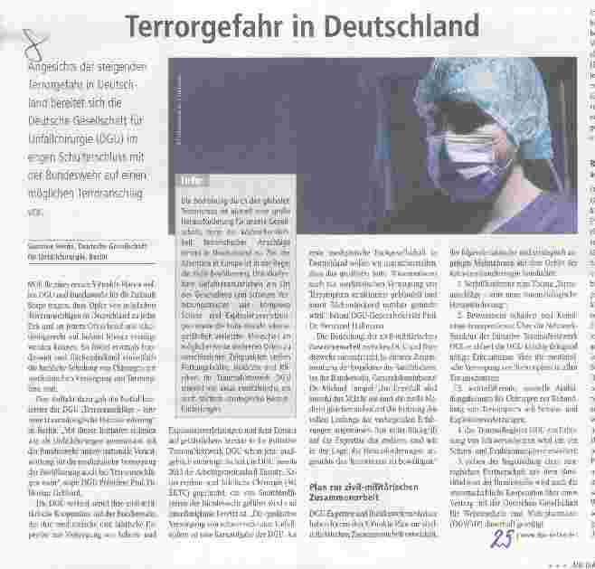 Vorschauseite 1: Terrorgefahr in Deutschland