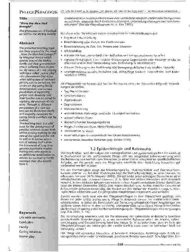 Vorschauseite 2: Ich glaube, ich fahre in die HighlandsDas Phänomen Verwirrtheit in der Familie McKay